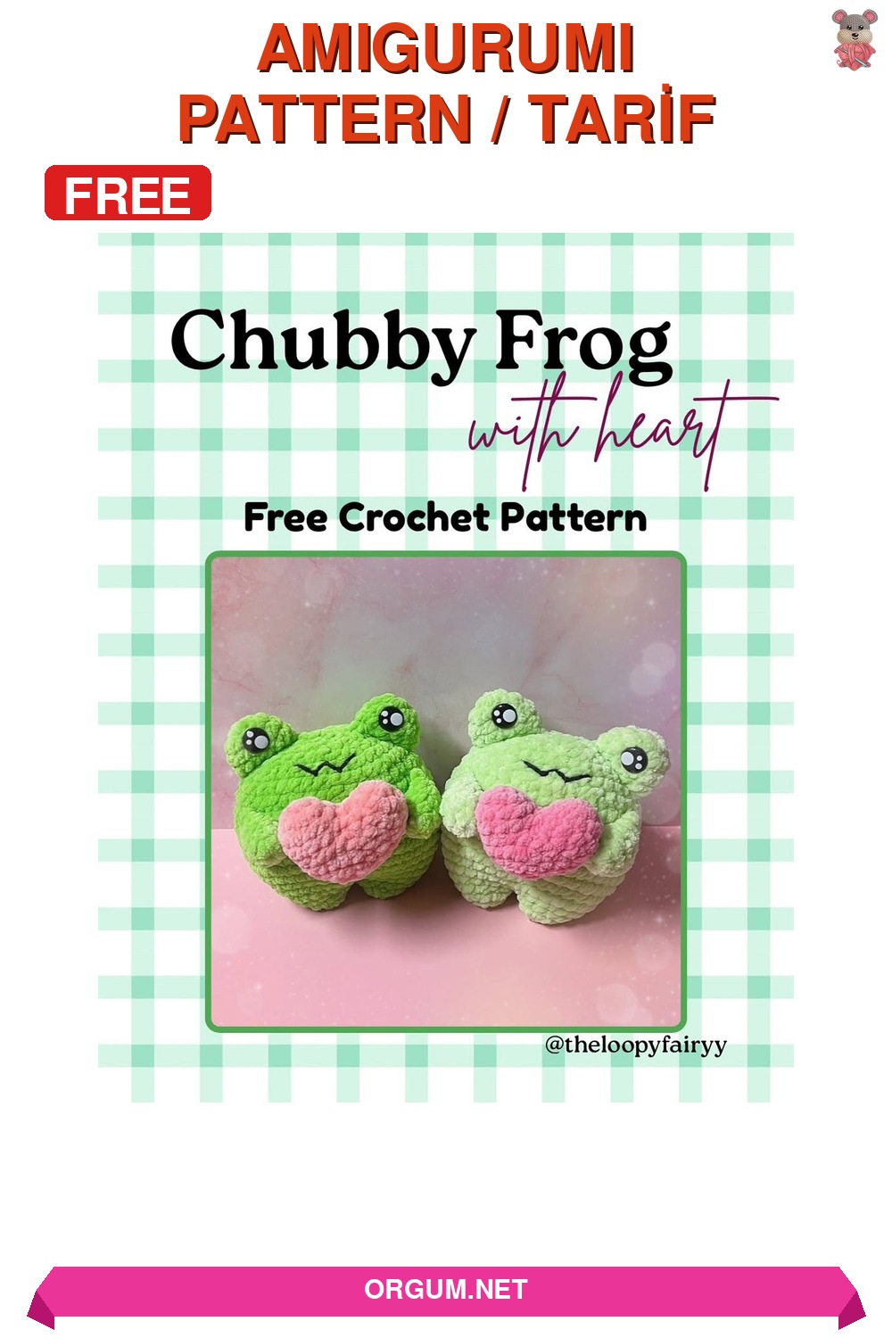 Kalpli Tombul Kurbağa Amigurumi Tarifi Pin