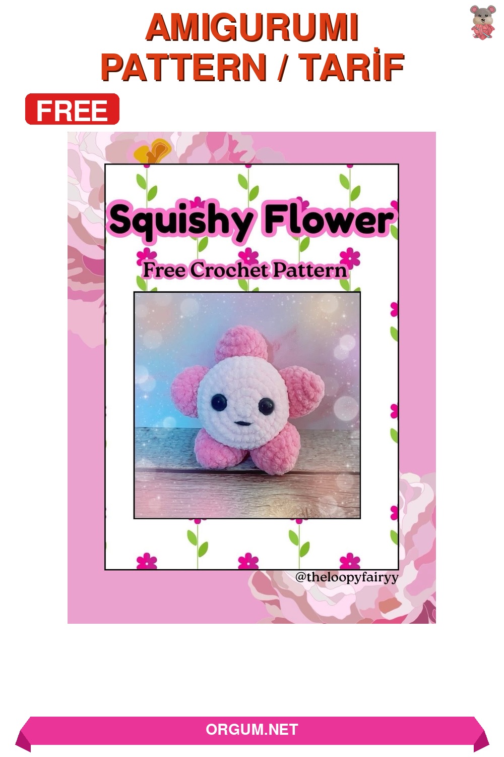 Yumuşak Çiçek Amigurumi Amigurumi Tarifi Pin