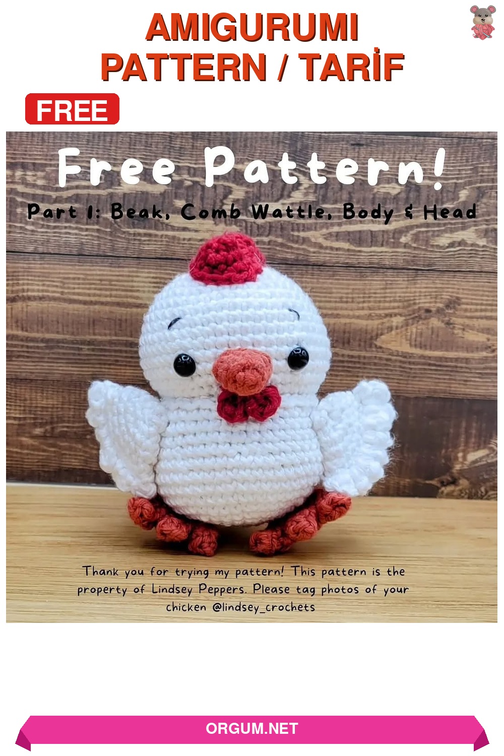 Tavuk Amigurumi Amigurumi Tarifi Pin