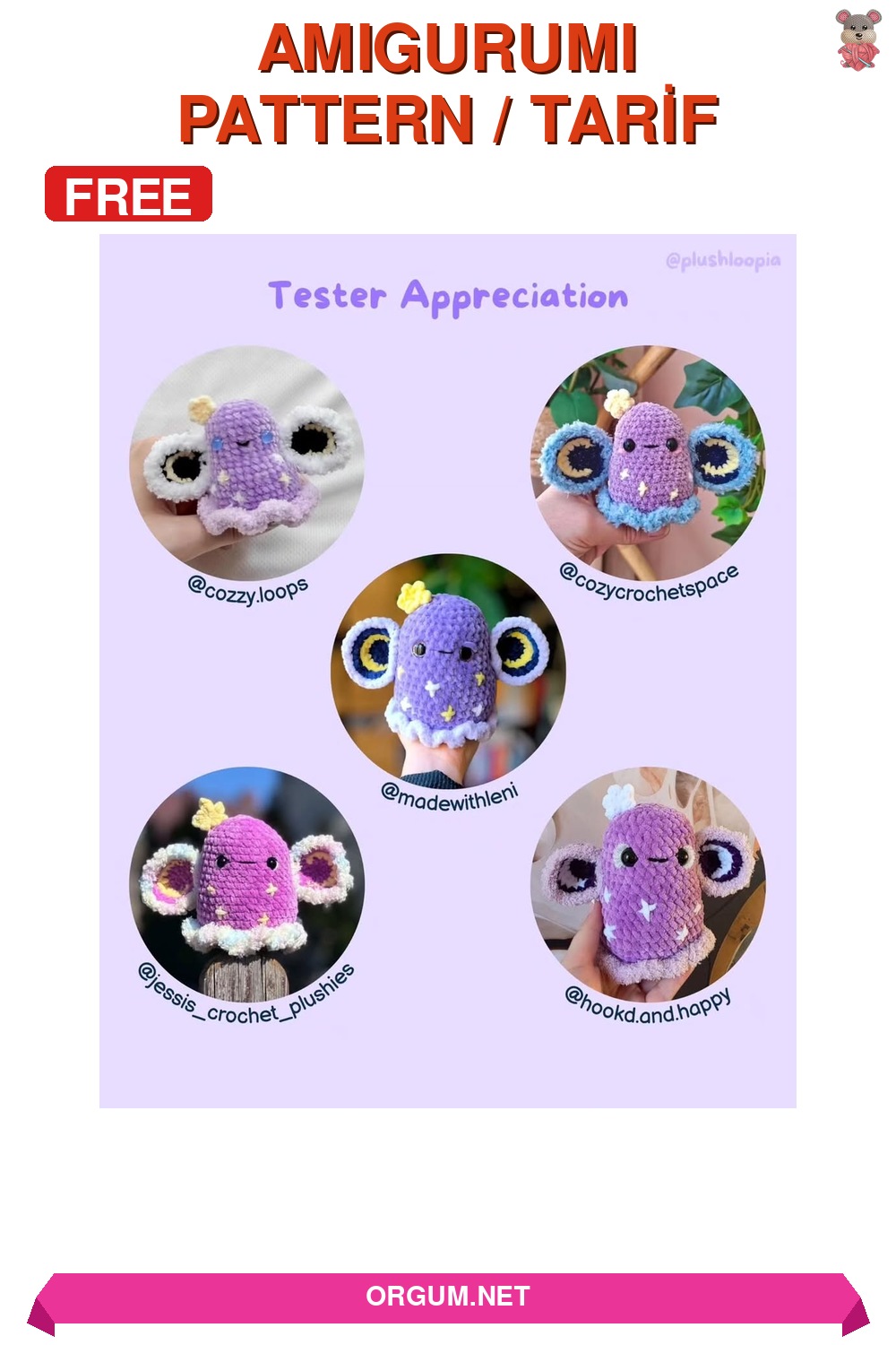 Celestial Critter Amigurumi Tarifi Pin