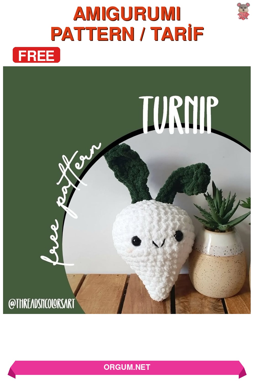 Şalgam Amigurumi Amigurumi Tarifi Pin