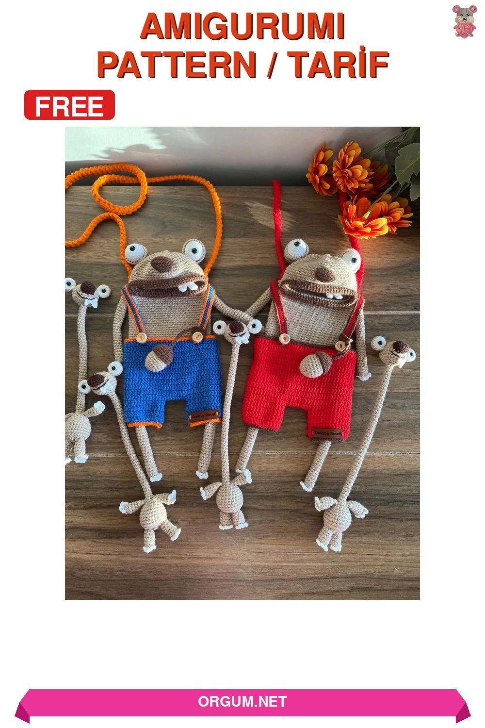 Bayram Şekeri Amigurumi Tarifi Pin
