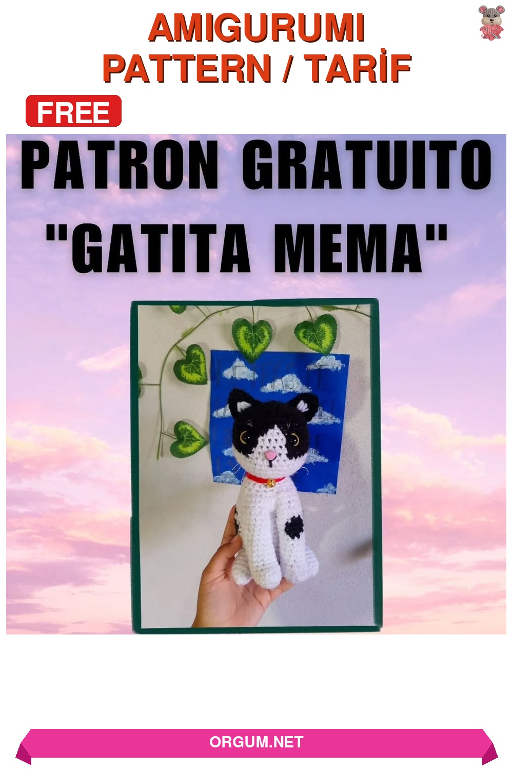 Mema Kedi Amigurumi Amigurumi Tarifi Pin