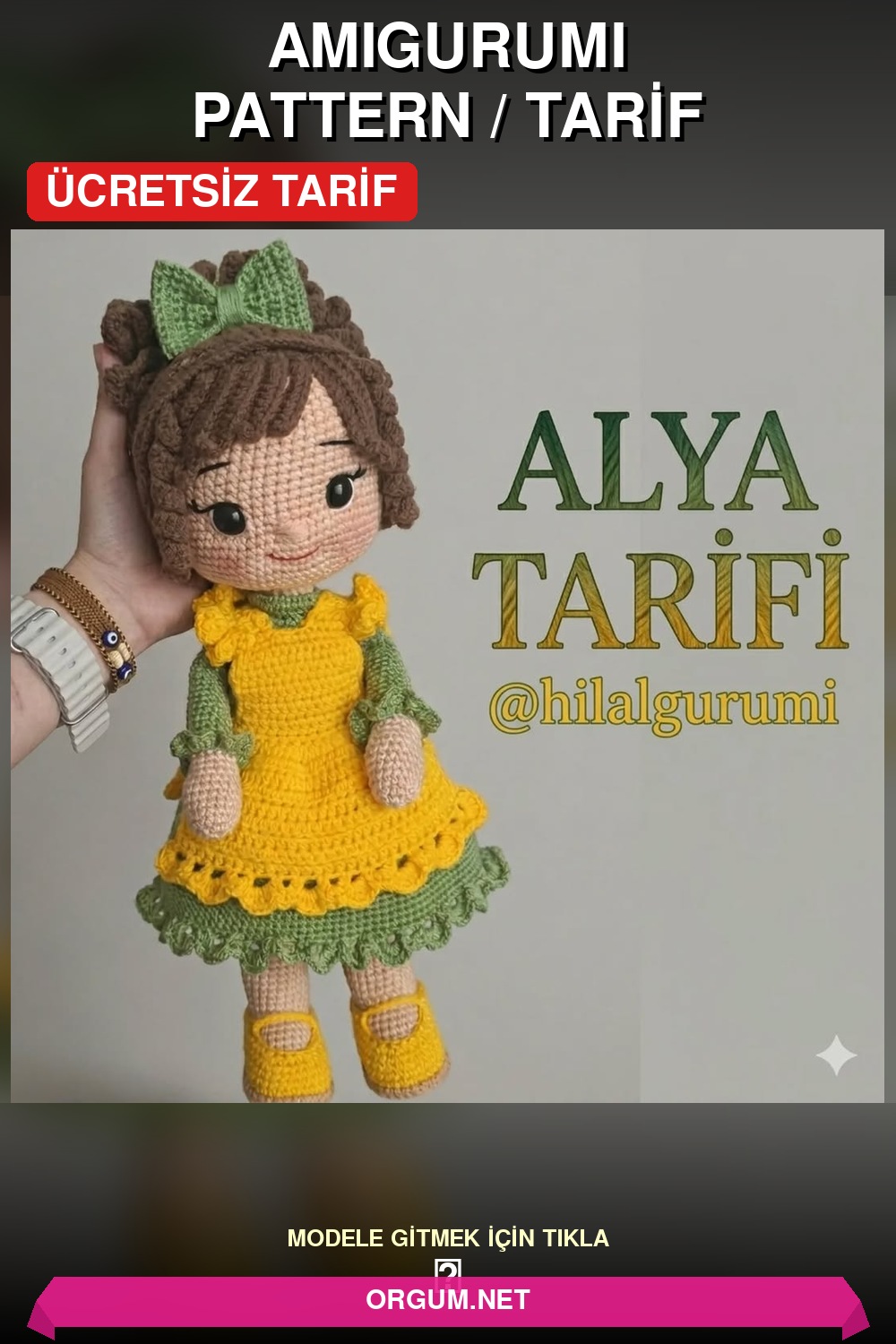 Alya Amigurumi Tarifi: Ücretsiz Ve Detaylı Bebek Yapılışı 5 Alya Amigurumi Tarifi Pin