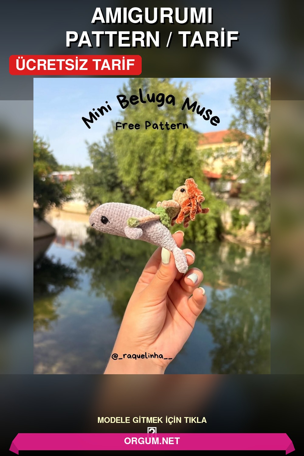 Mini Beluga Muse Amigurumi Tarifi: Sevimli Balina Ve Kız Arkadaşı 5 Mini Beluga Muse Amigurumi Tarifi Pin