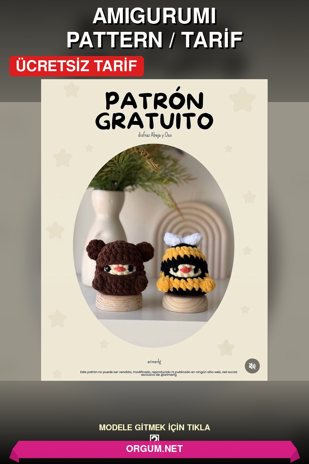 Arı Ve Ayı Kostümlü Mini Civciv Amigurumi Amigurumi Tarifi Pin