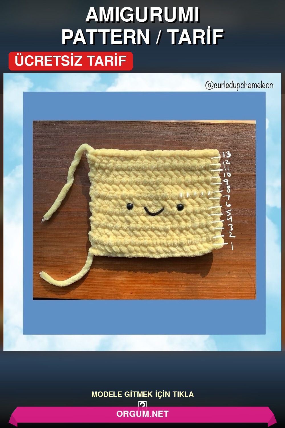 Frankie The Farfalle Amigurumi Kelebek Makarna Amigurumi Tarifi Pin