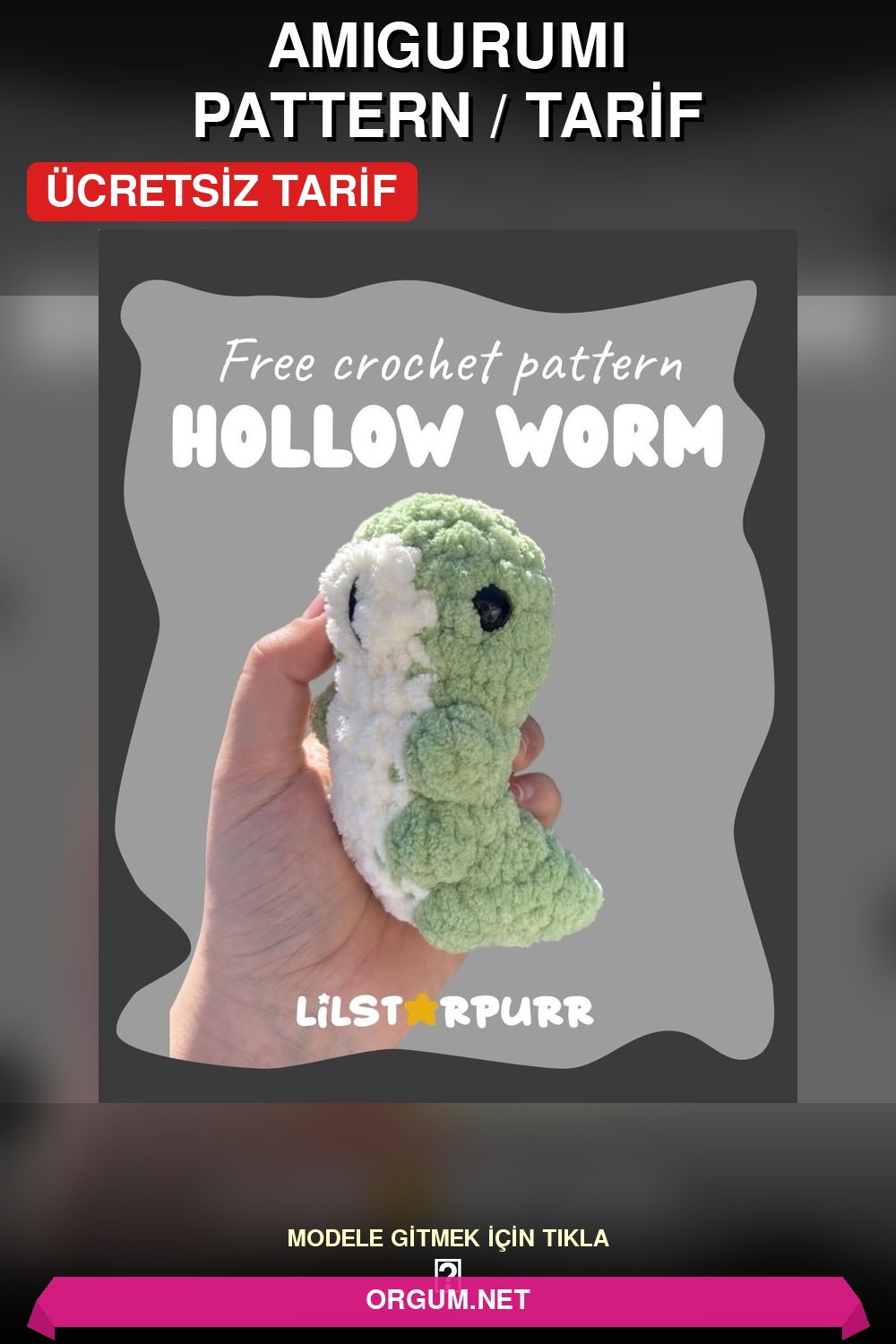 Amigurumi Tırtıl Oyuncak Amigurumi Tarifi Pin