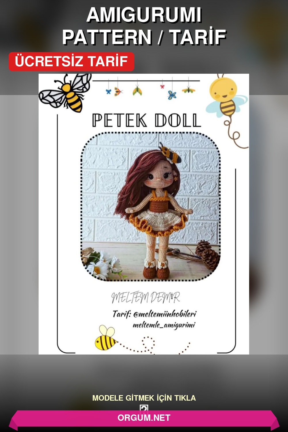 Meltem Bebek Amigurumi Tarifi Pin