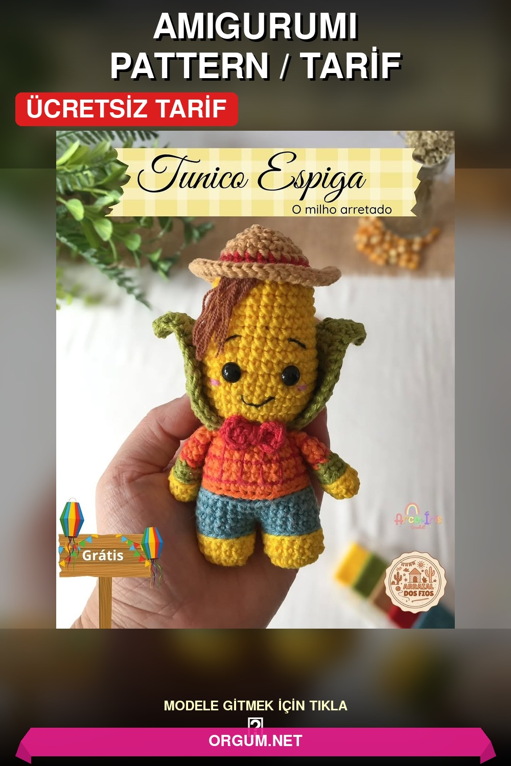 Tunico Mısır Amigurumi Amigurumi Tarifi Pin