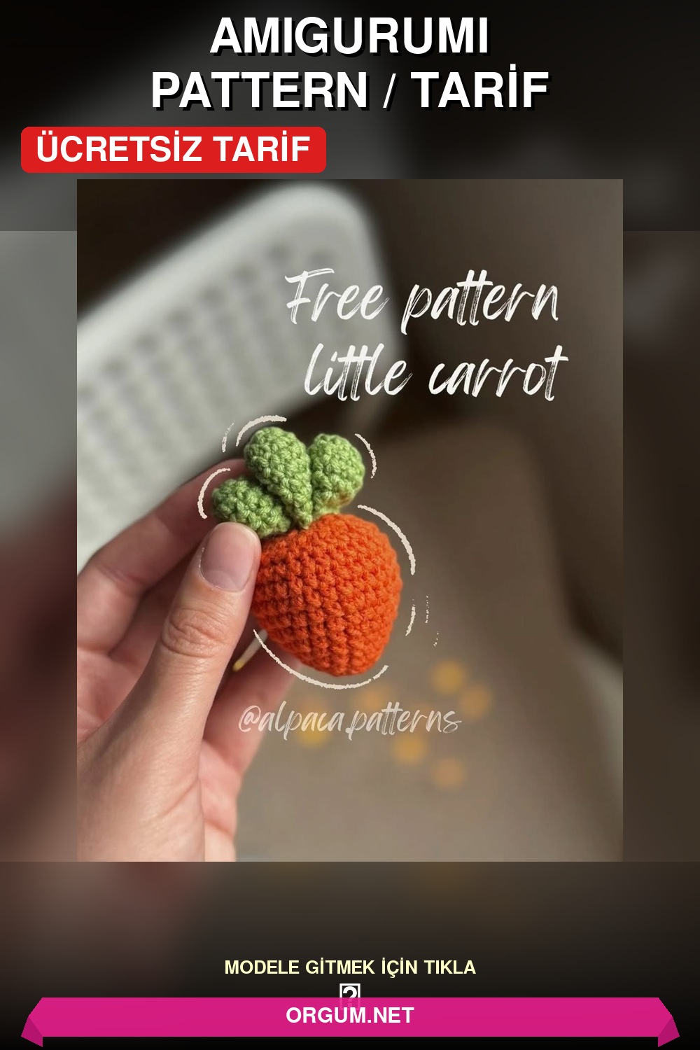Havuç Amigurumi Amigurumi Tarifi Pin