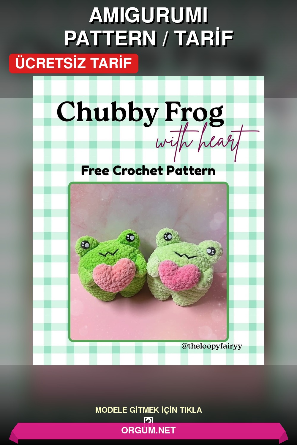 Kalpli Tombul Kurbağa Amigurumi Tarifi Pin