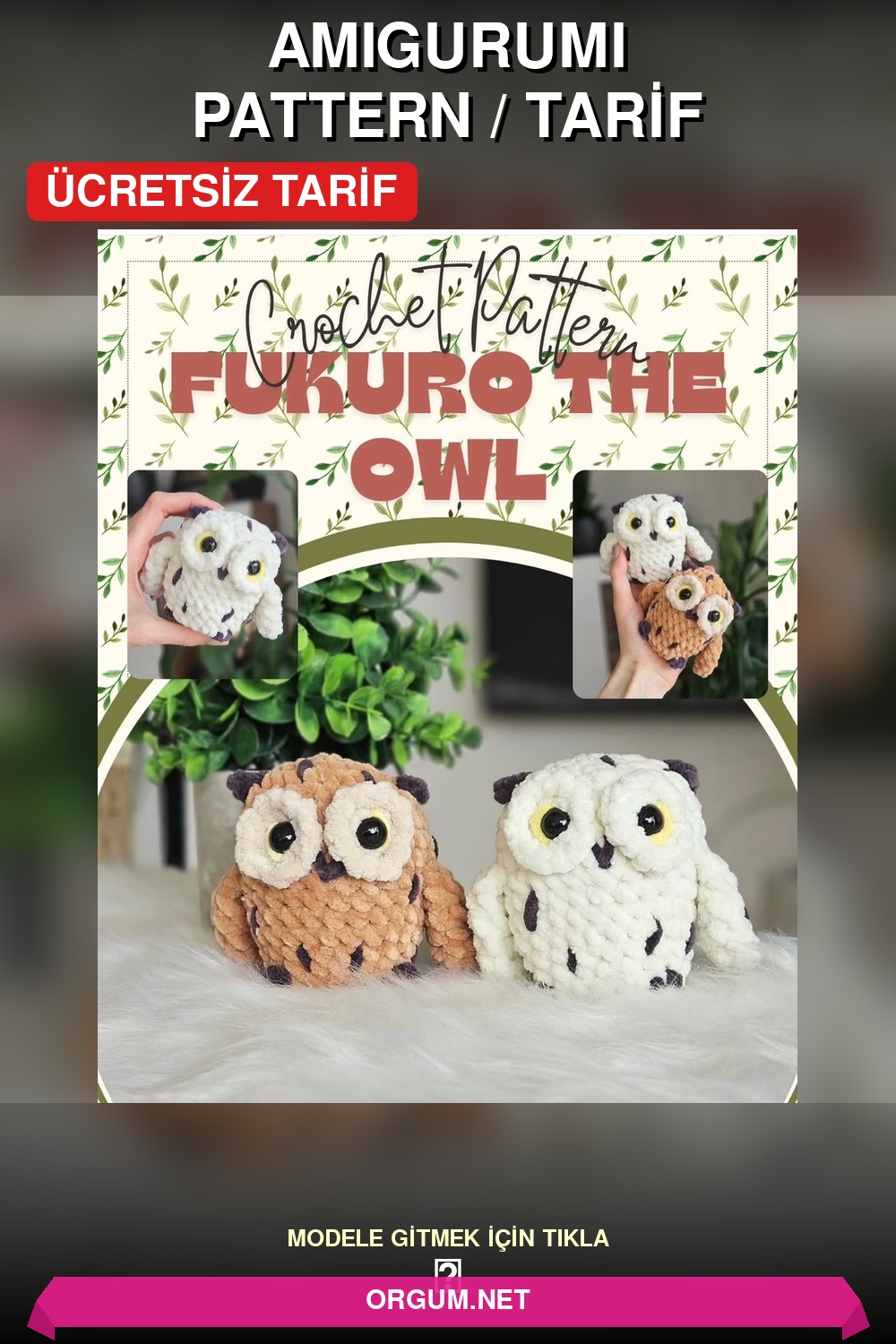 Baykuş Amigurumi Tarifi: Ücretsiz Ve Detaylı Yapım Kılavuzu 5 Küçük Baykuş Amigurumi Amigurumi Tarifi Pin