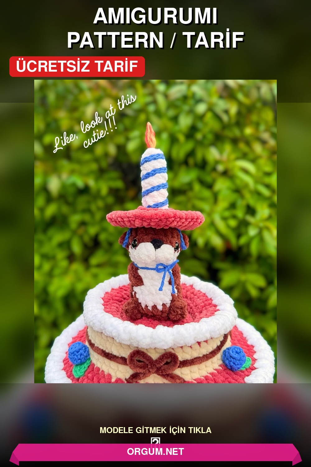 Su Samuru Sürprizli Pasta Amigurumi Amigurumi Tarifi Pin