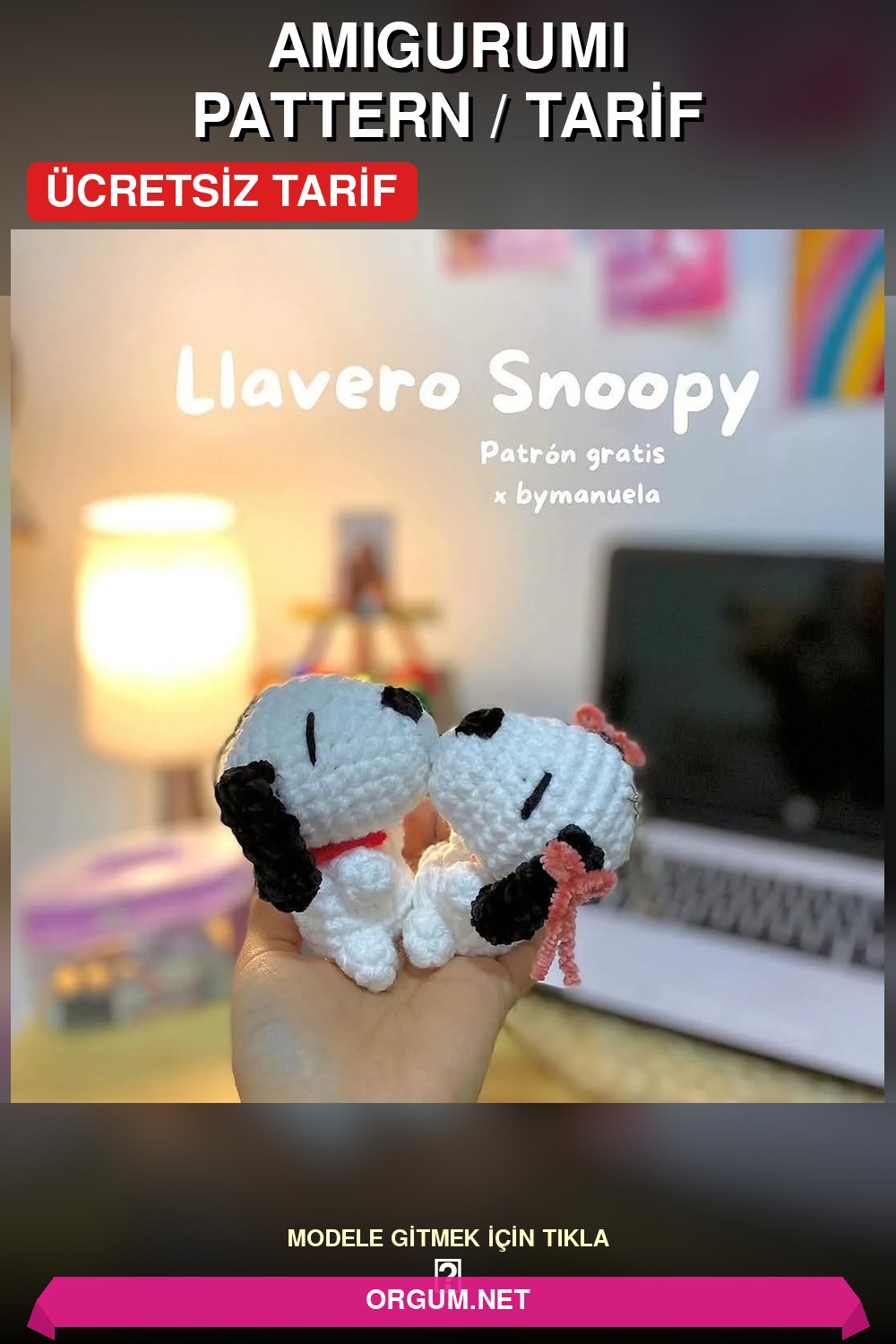 Mıknatıslı Amigurumi Anahtarlık Ayıcık Amigurumi Tarifi Pin