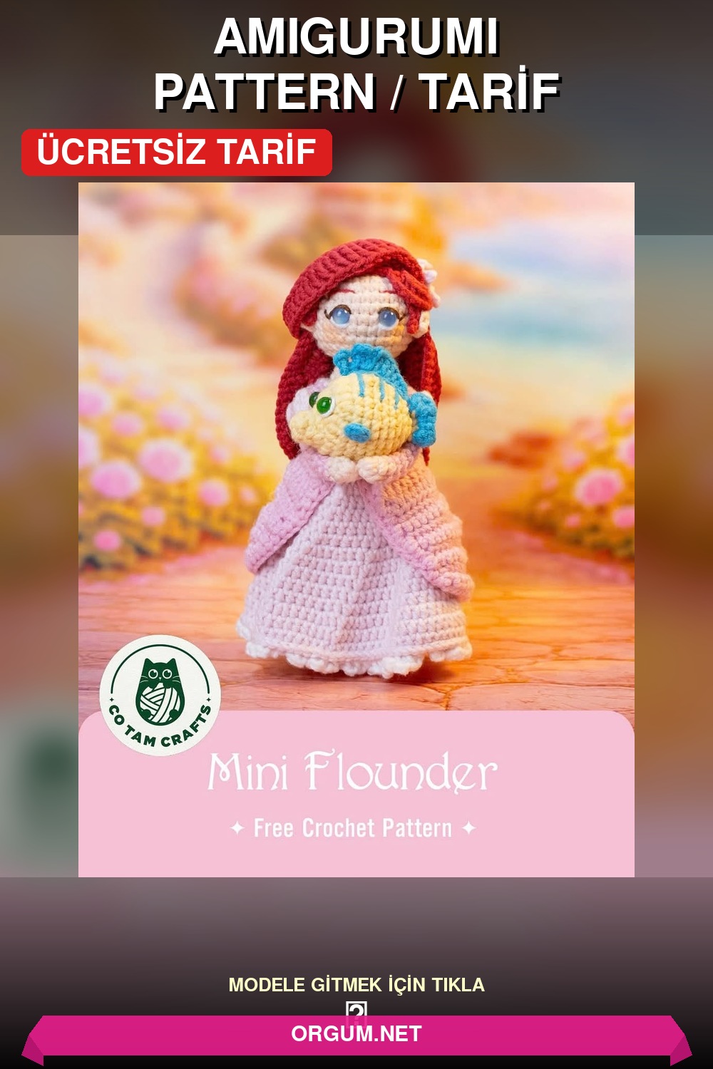 Pisi Balığı Amigurumi Tarifi Pin