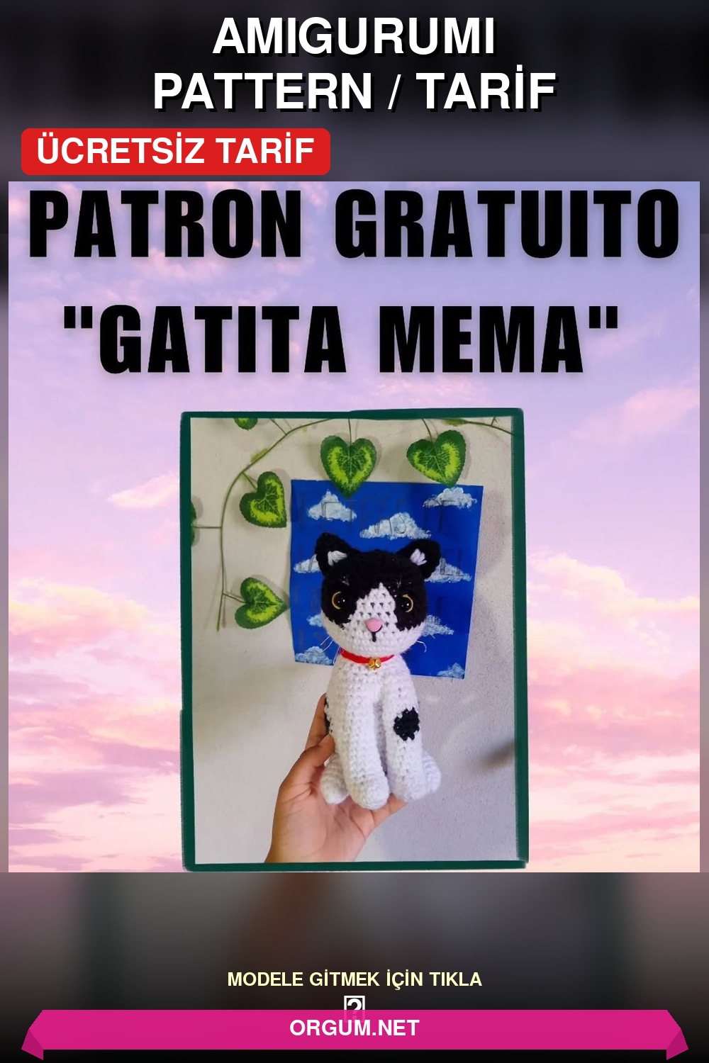 Mema Kedi Amigurumi Amigurumi Tarifi Pin