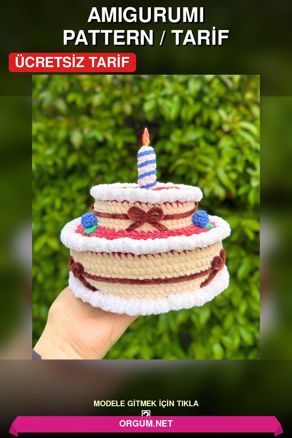 Su Samuru Ve Doğum Günü Pastası Amigurumi Tarifi Pin