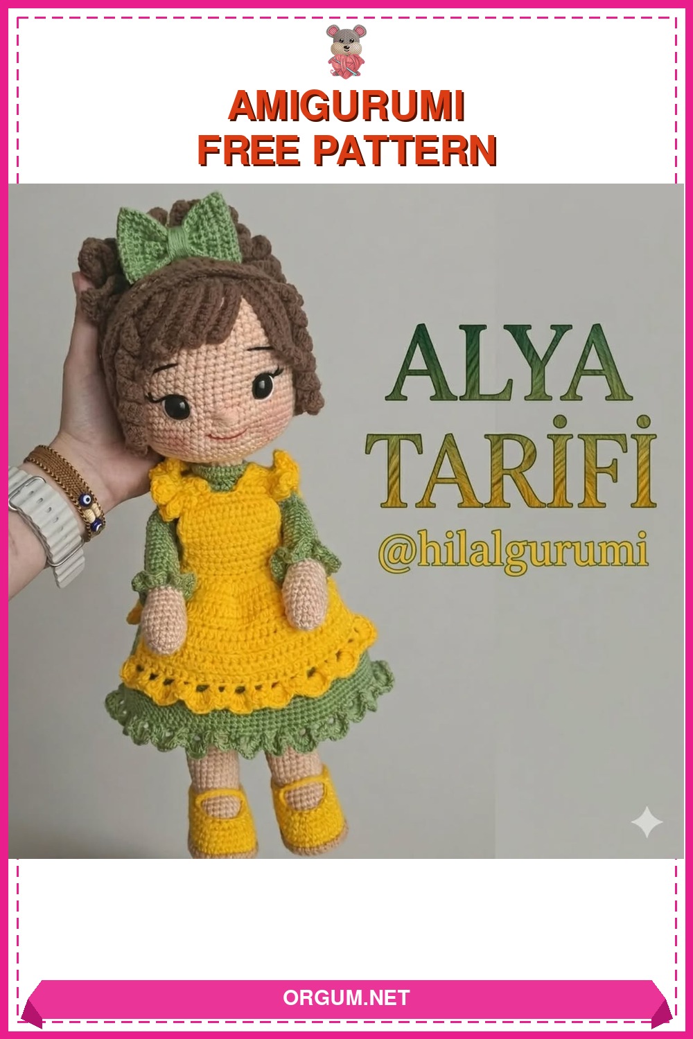 Alya Amigurumi Tarifi: Ücretsiz Ve Detaylı Bebek Yapılışı 6 Alya Amigurumi Tarifi Pin
