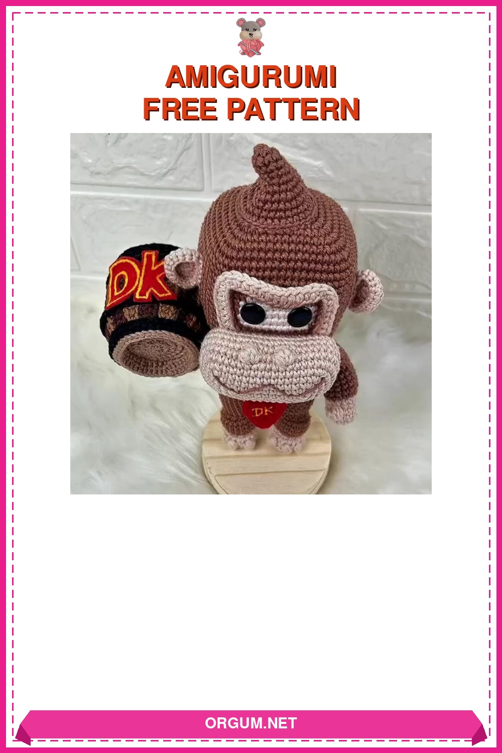 Donkey Kong Varili Amigurumi Tarifi: Ücretsiz Ve Detaylı Anlatım 6 Donkey Kong Varili Amigurumi Tarifi Pin