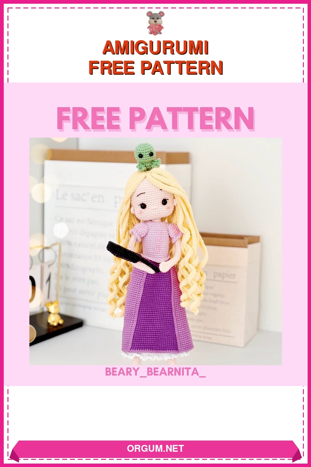Rapunzel Bebek Ve Pascal Amigurumi Tarifi Pin