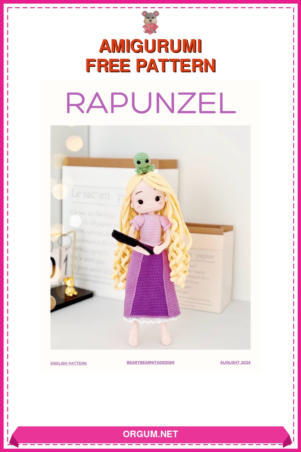 Rapunzel Amigurumi Bebek Amigurumi Tarifi Pin