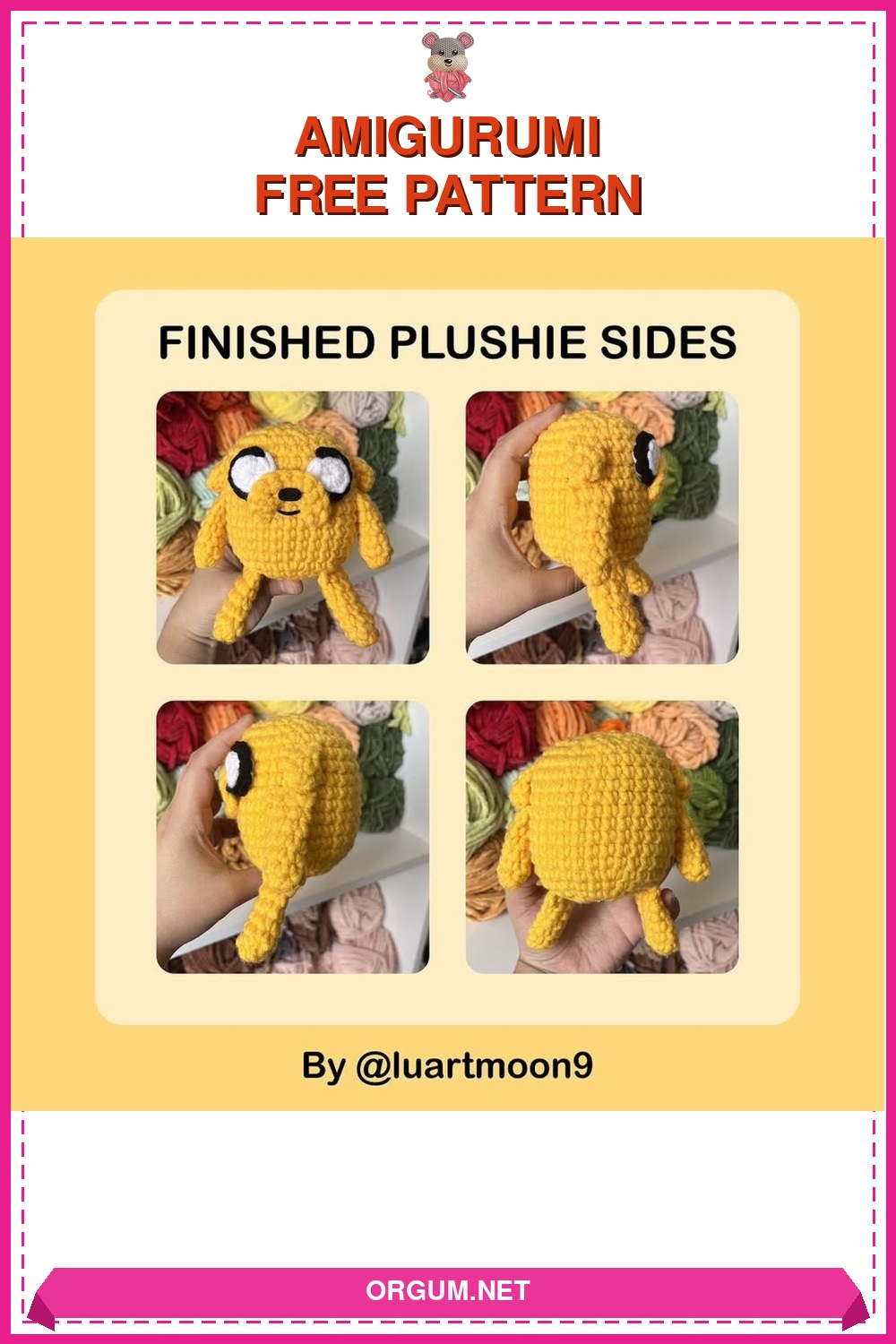 Jake Amigurumi Amigurumi Tarifi Pin