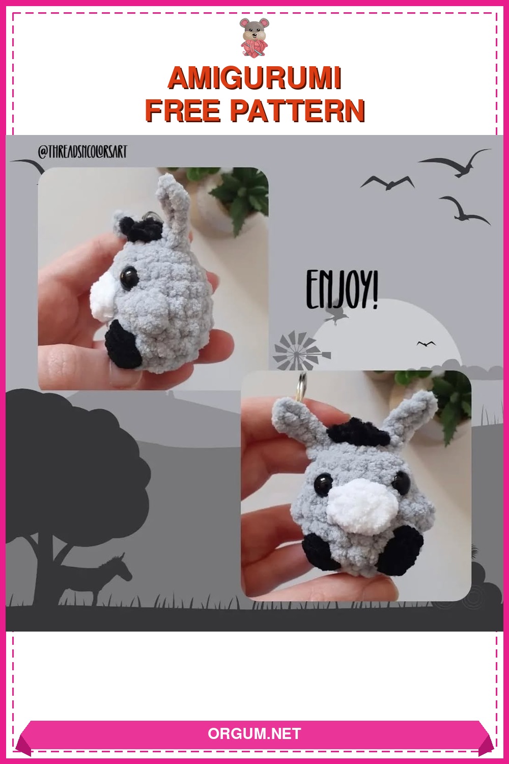 Neychan Eşek Amigurumi Tarifi Pin