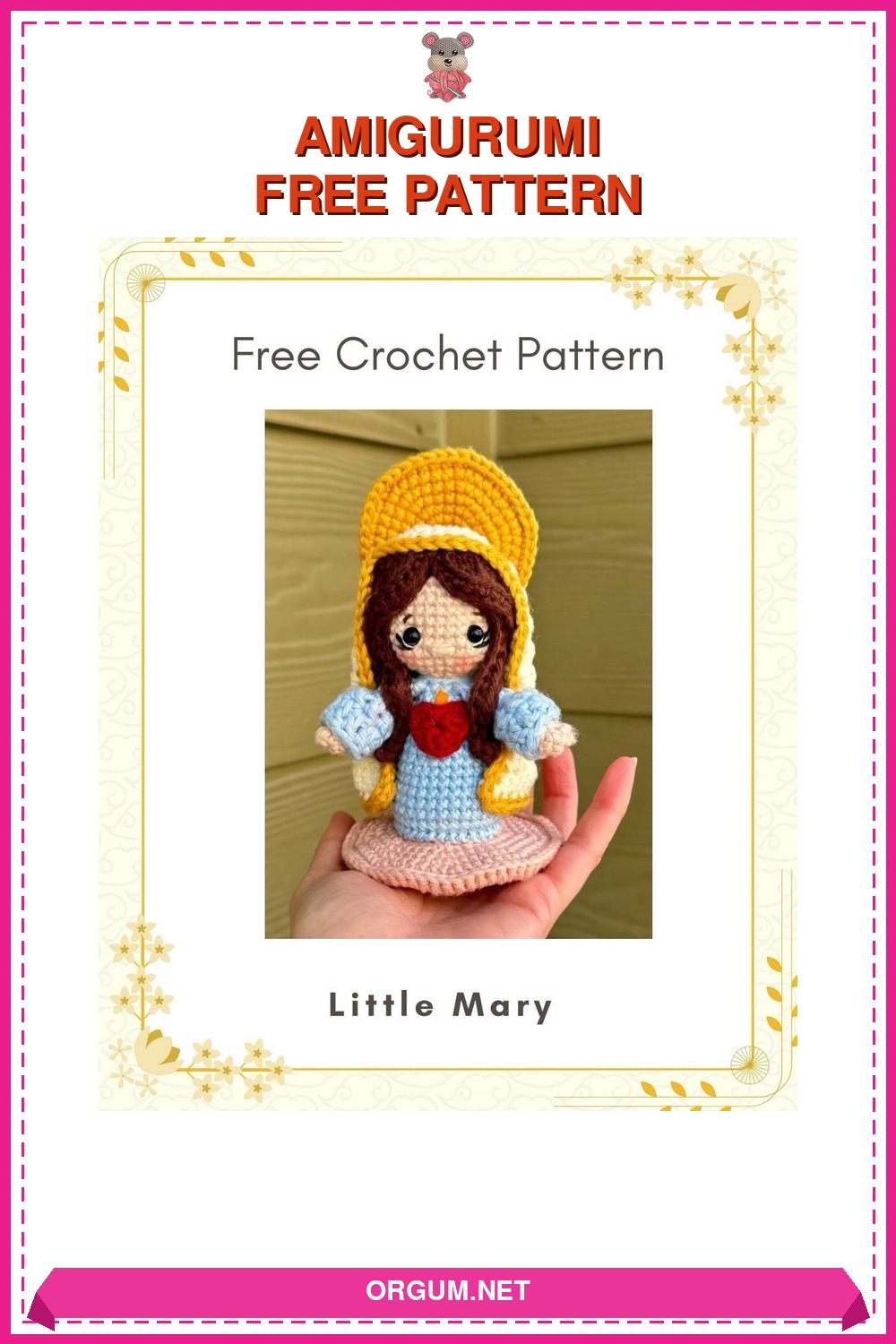 Küçük Meryem Amigurumi Bebek Amigurumi Tarifi Pin