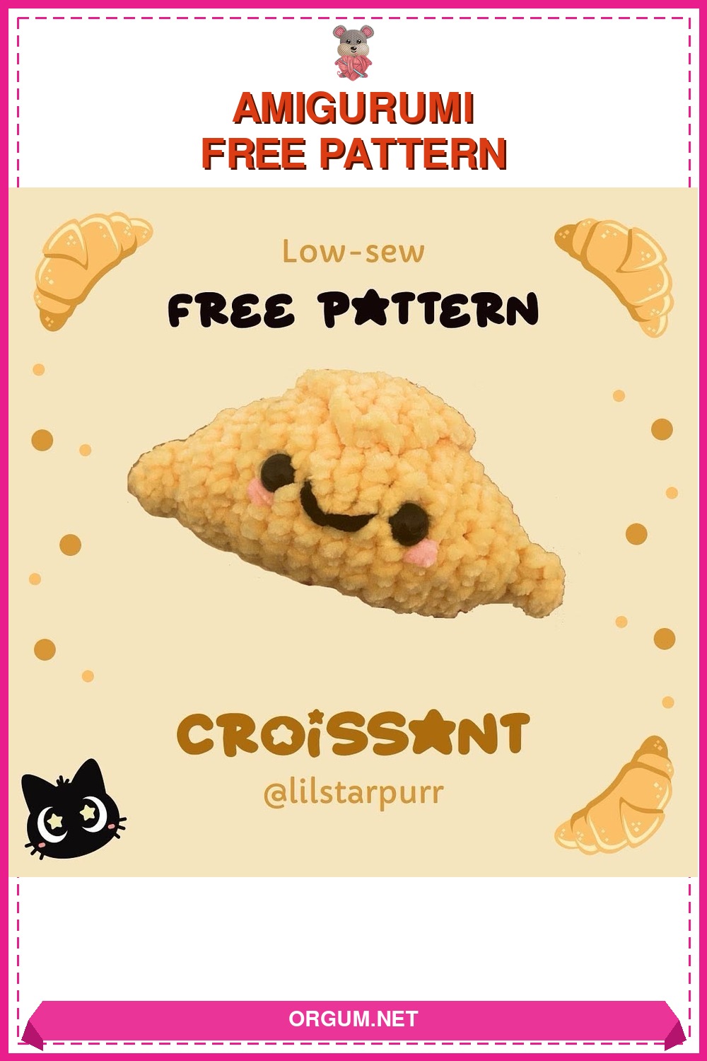 Kruvasan Amigurumi Amigurumi Tarifi Pin