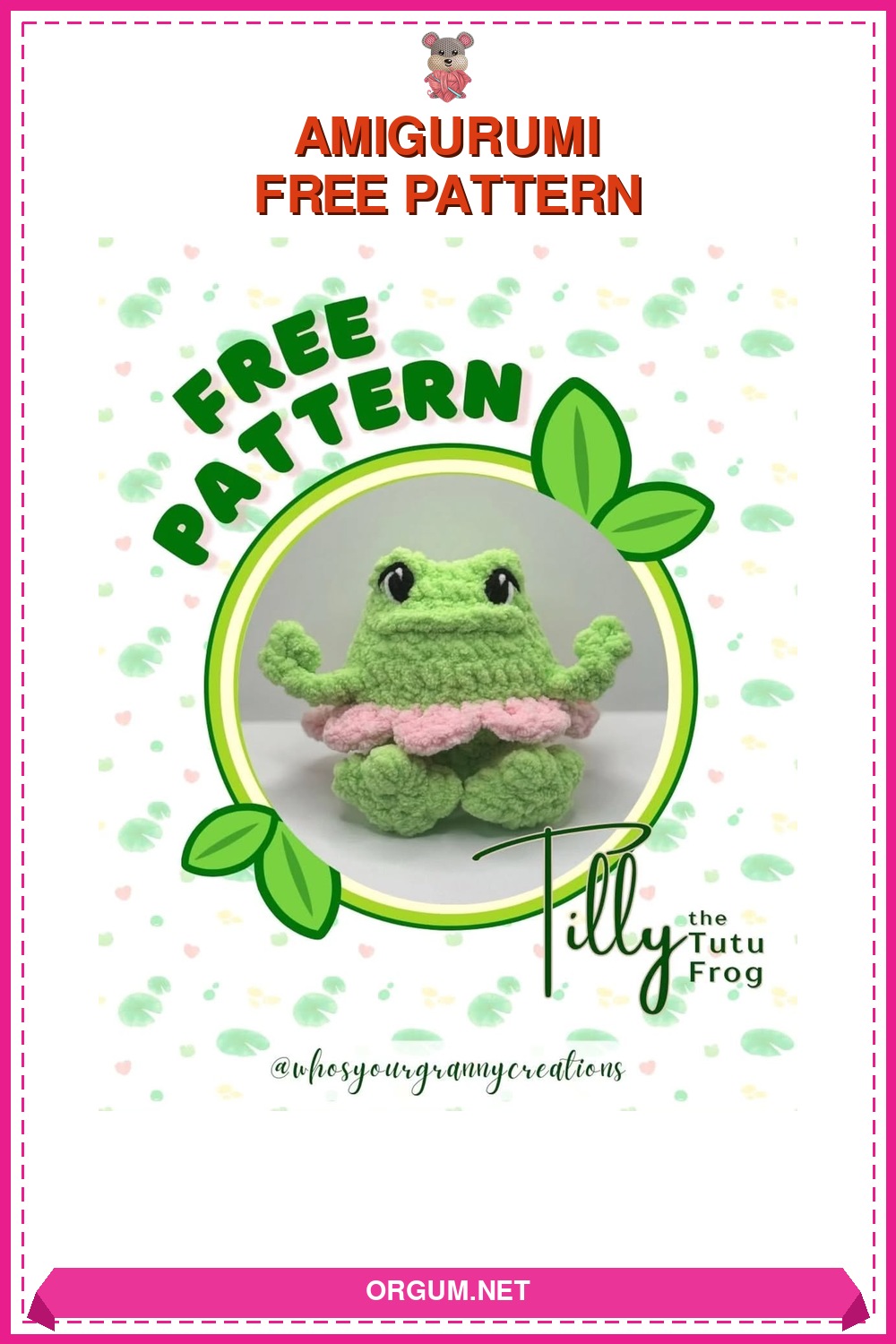 Tilly Etekli Kurbağa Amigurumi Tarifi Pin