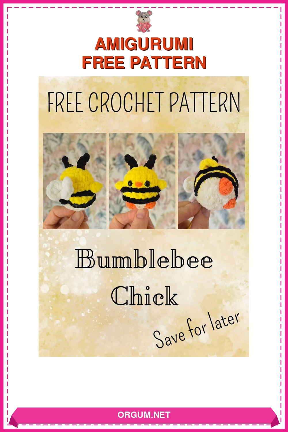 Arı Civciv Amigurumi Tarifi Pin