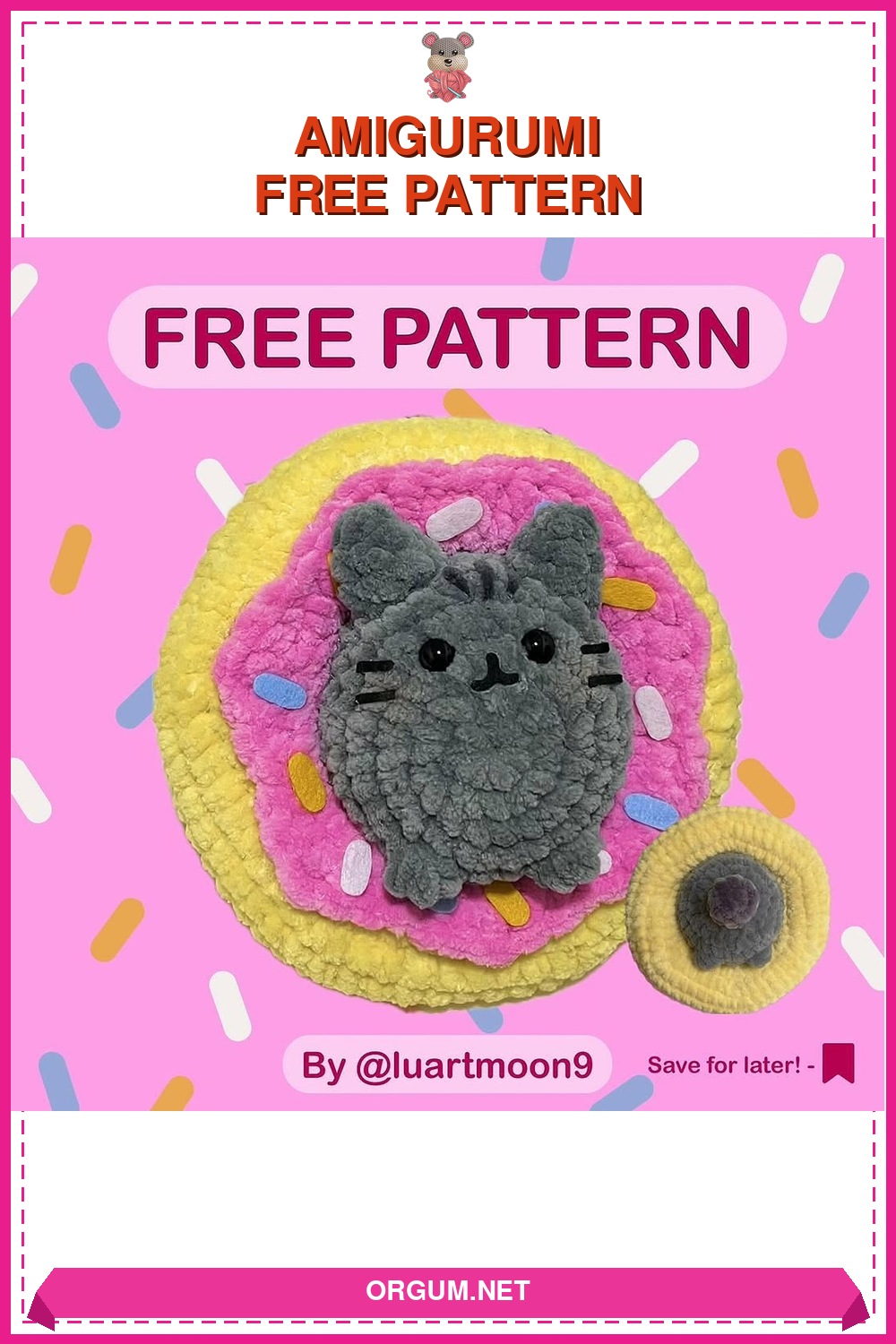 Donutlu Tavşan Amigurumi Amigurumi Tarifi Pin