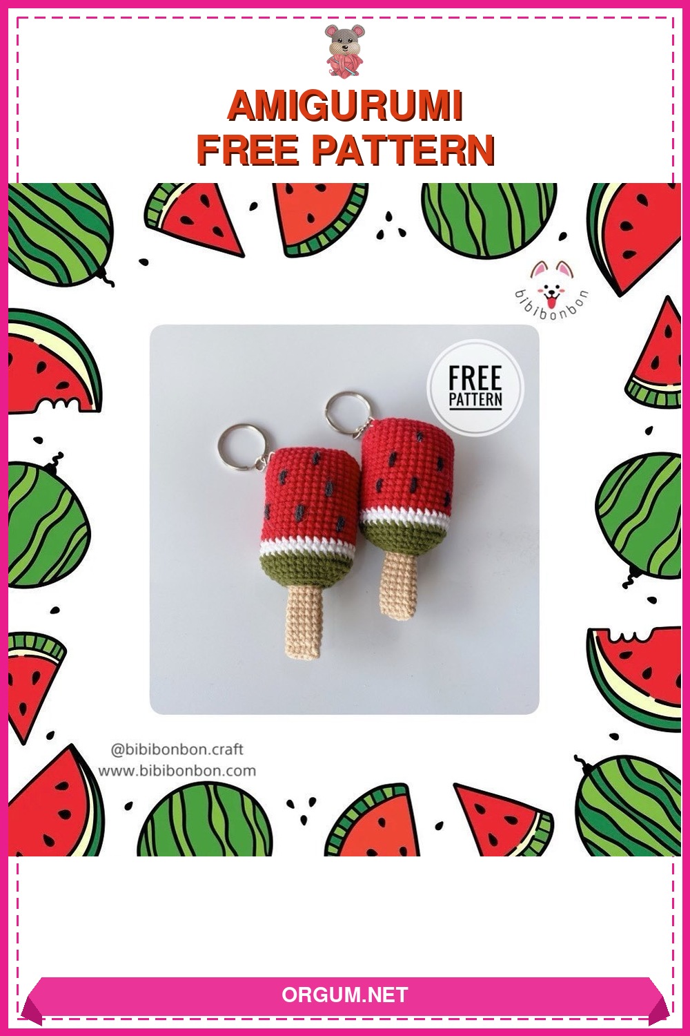 Karpuz Dilimi Amigurumi Amigurumi Tarifi Pin