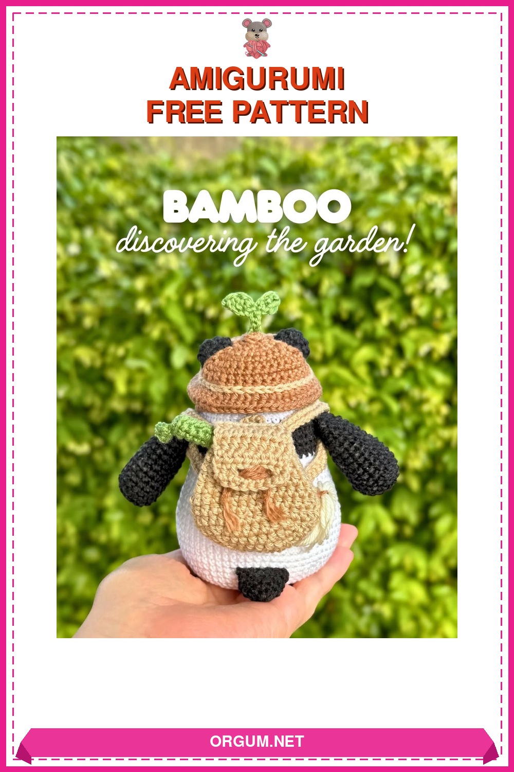 Bamboo Panda Amigurumi Tarifi Pin