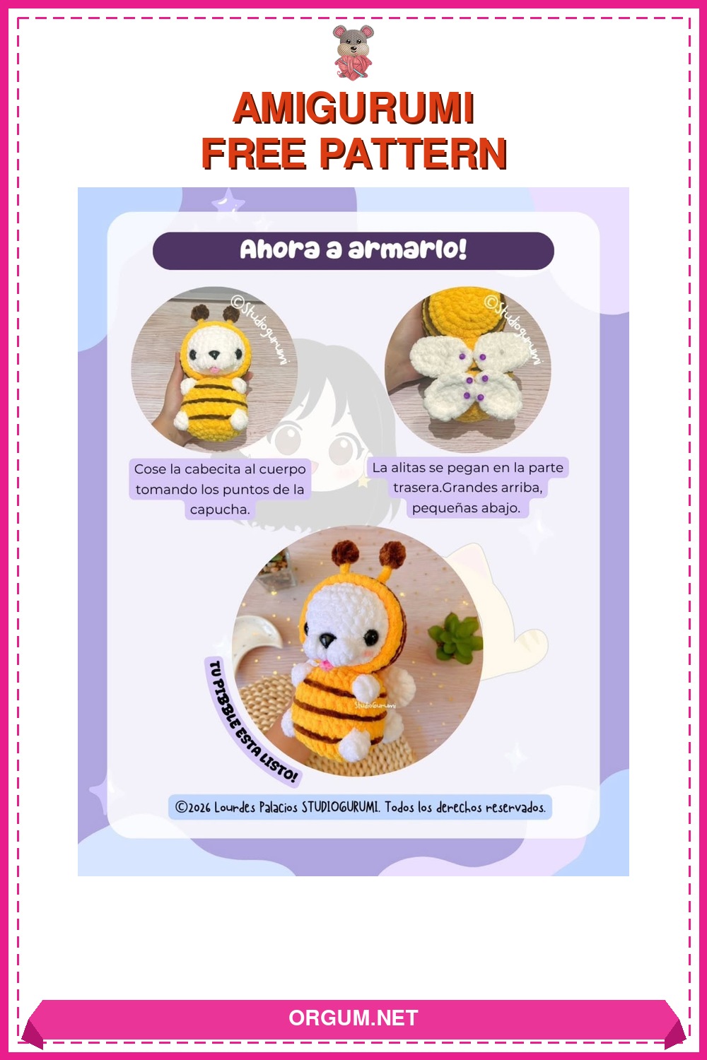 Pibble Bee Amigurumi Tarifi: Şönil İple Sevimli Arı Yapımı 6 Pibble Bee Amigurumi Amigurumi Tarifi Pin