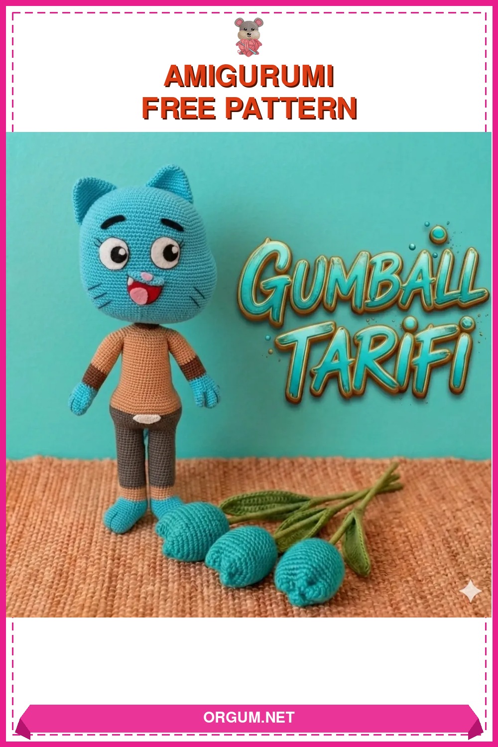 Gumball Amigurumi Amigurumi Tarifi Pin