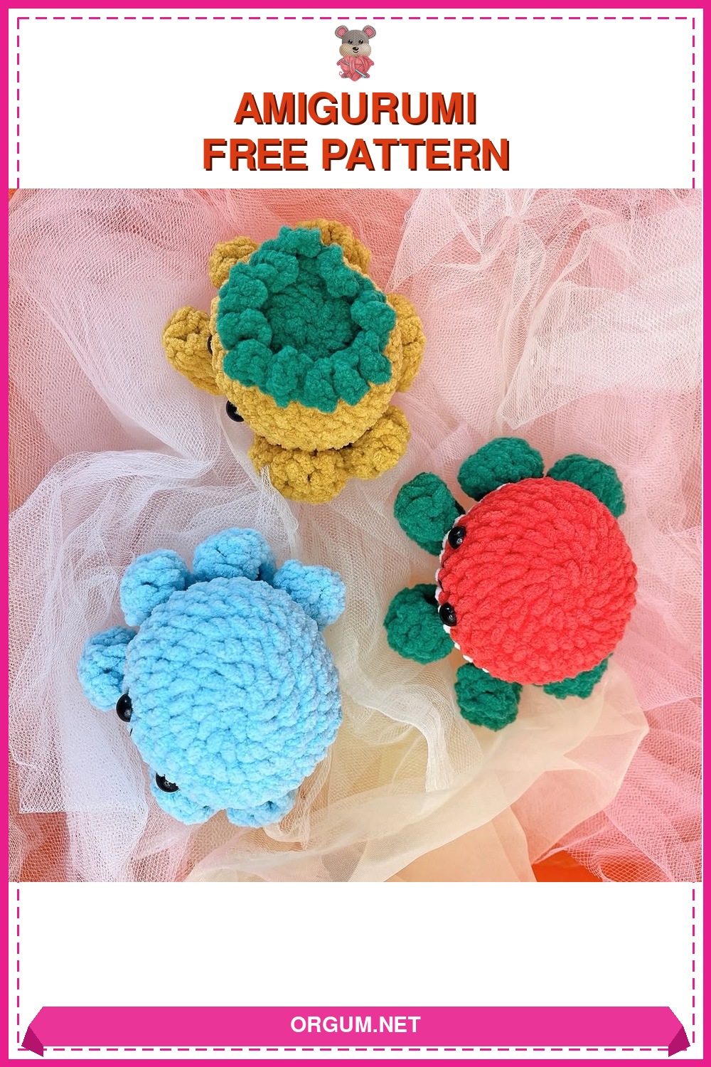 Karpuz Ve Ananas Ahtapot Amigurumi Amigurumi Tarifi Pin
