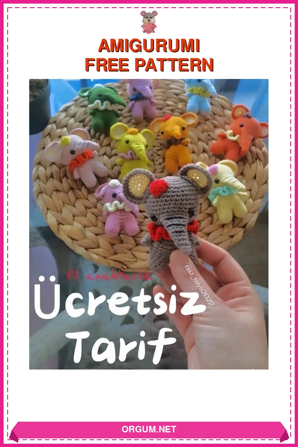 Minik Fil Amigurumi Amigurumi Tarifi Pin