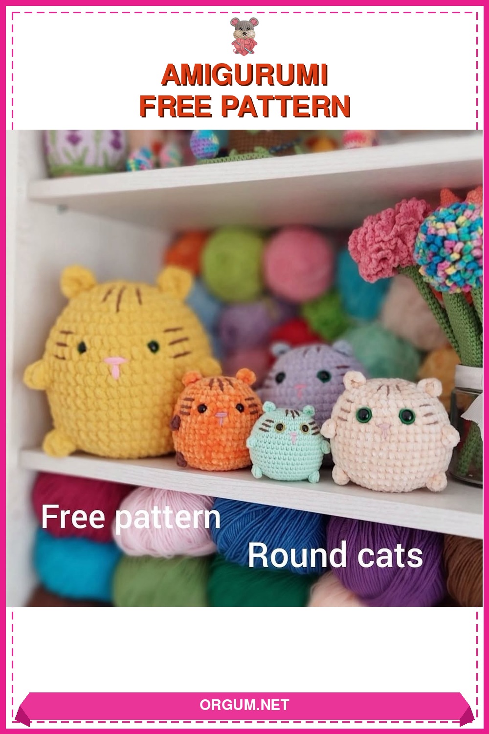 Yuvarlak Kedi Amigurumi Tarifi Pin