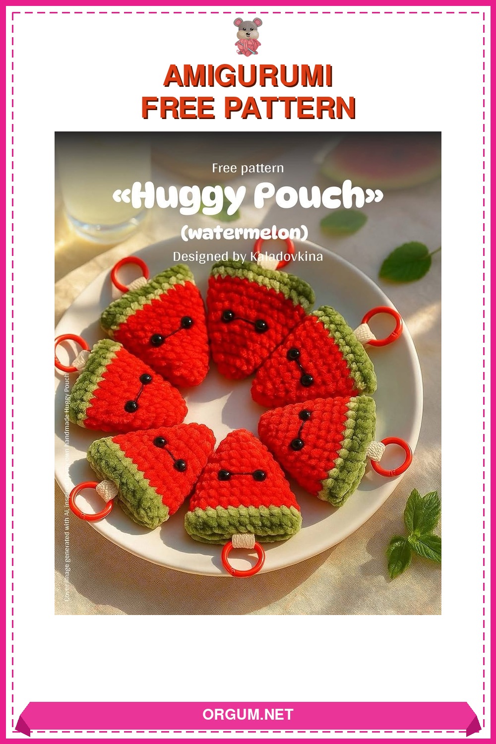 Karpuz Amigurumi Çanta Amigurumi Tarifi Pin