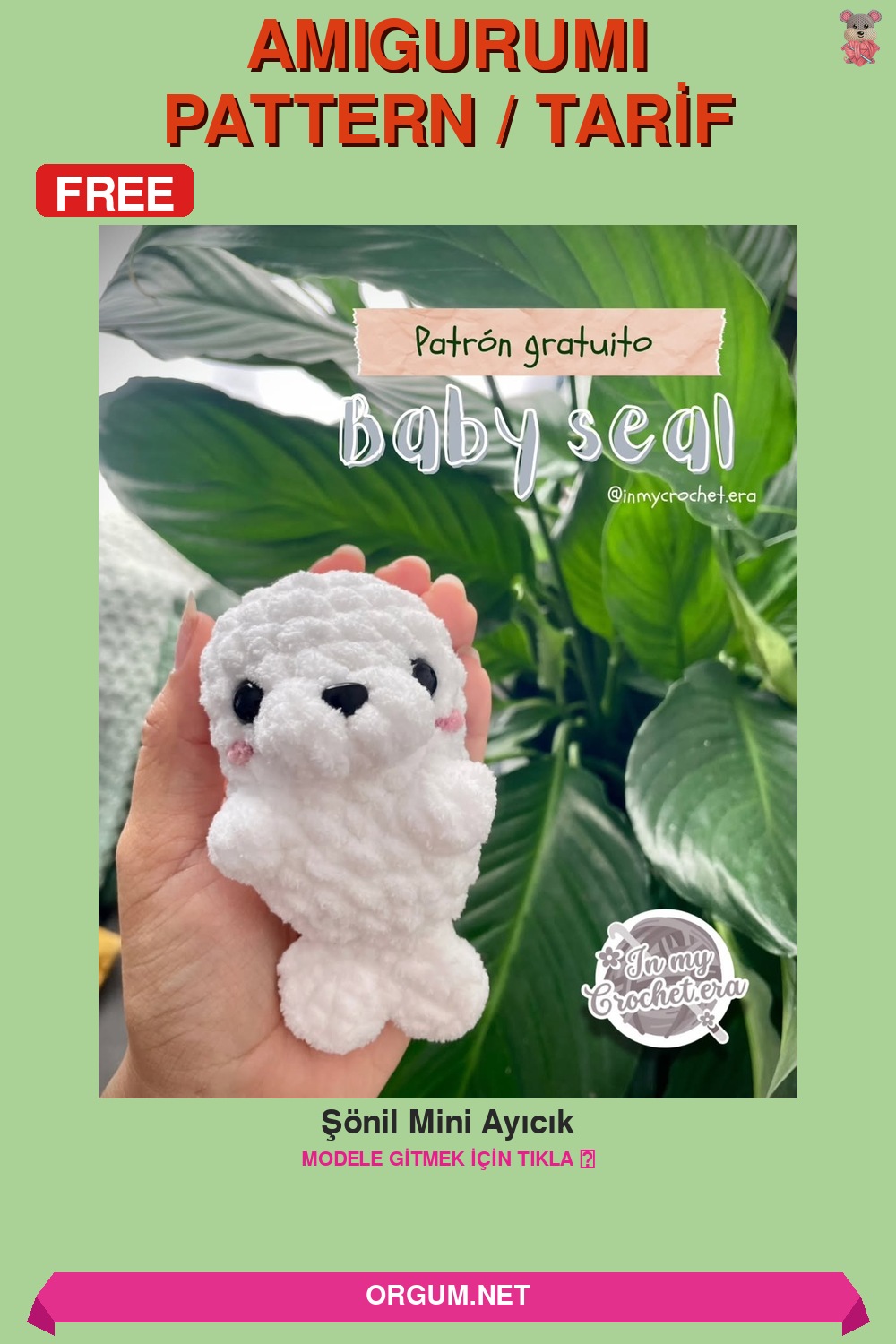 Şönil Mini Ayıcık Amigurumi Tarifi Pin