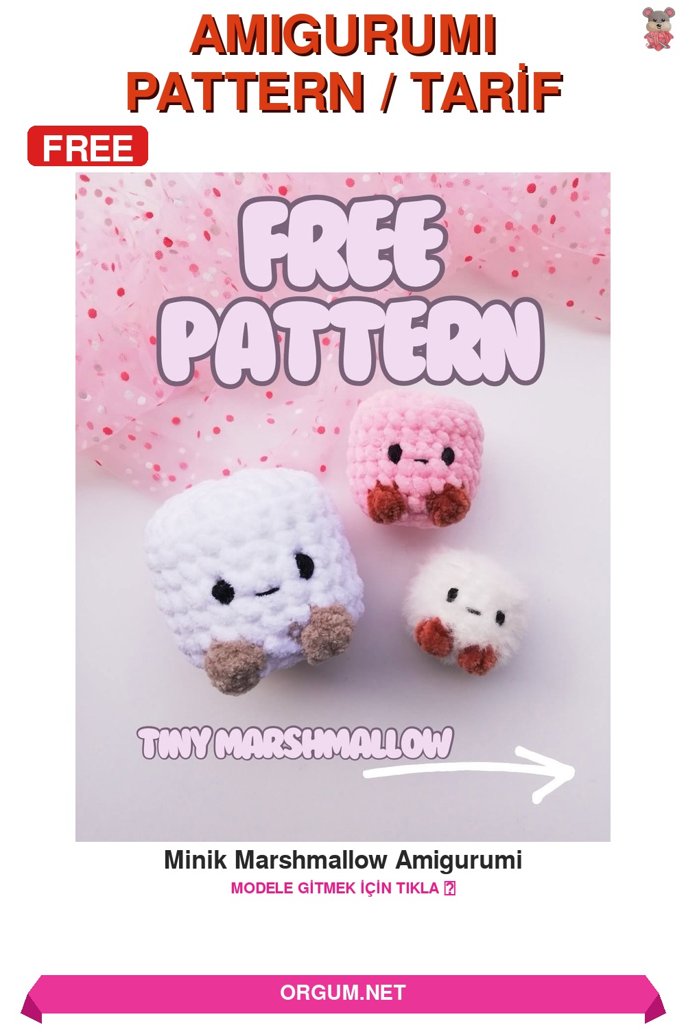 Minik Marshmallow Amigurumi Tarifi: Ücretsiz Ve Kolay Yapılışı 7 Minik Marshmallow Amigurumi Amigurumi Tarifi Pin