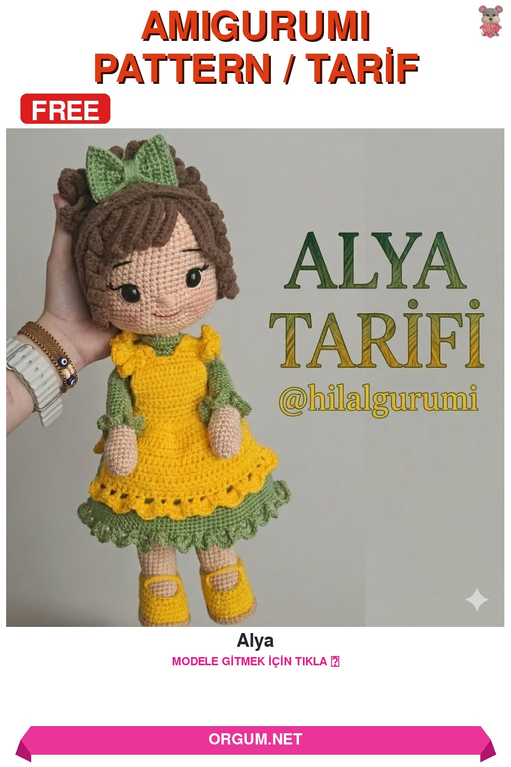 Alya Amigurumi Tarifi: Ücretsiz Ve Detaylı Bebek Yapılışı 7 Alya Amigurumi Tarifi Pin