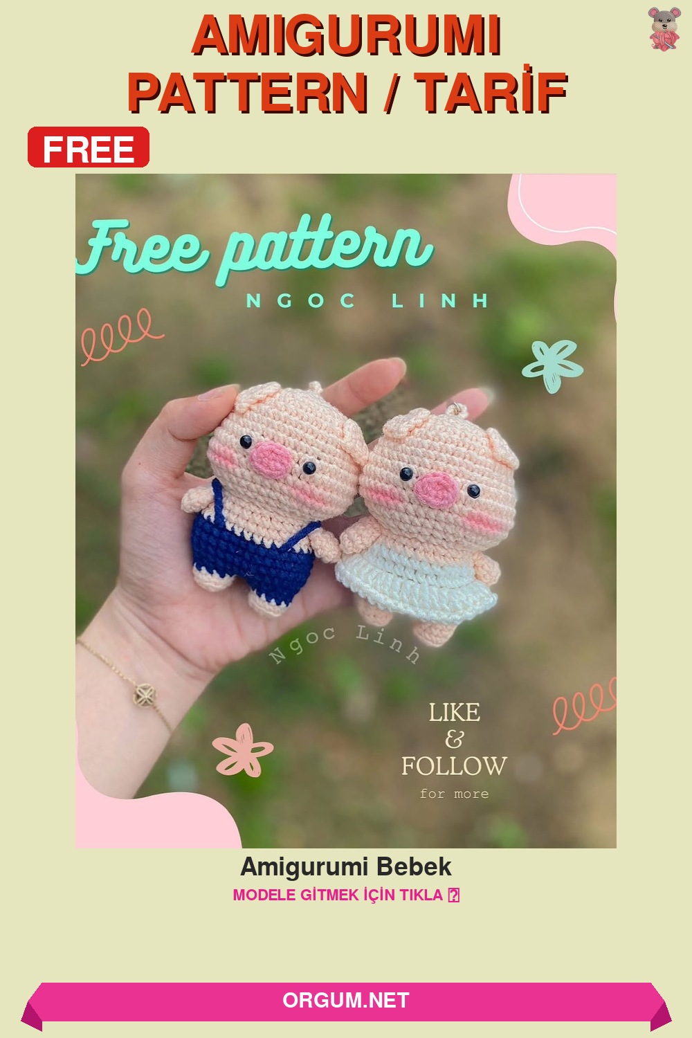 Amigurumi Bebek Amigurumi Tarifi Pin
