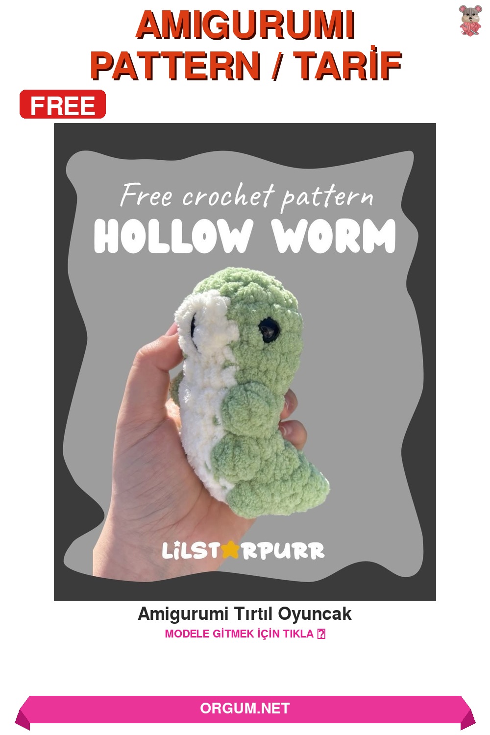 Amigurumi Tırtıl Oyuncak Amigurumi Tarifi Pin