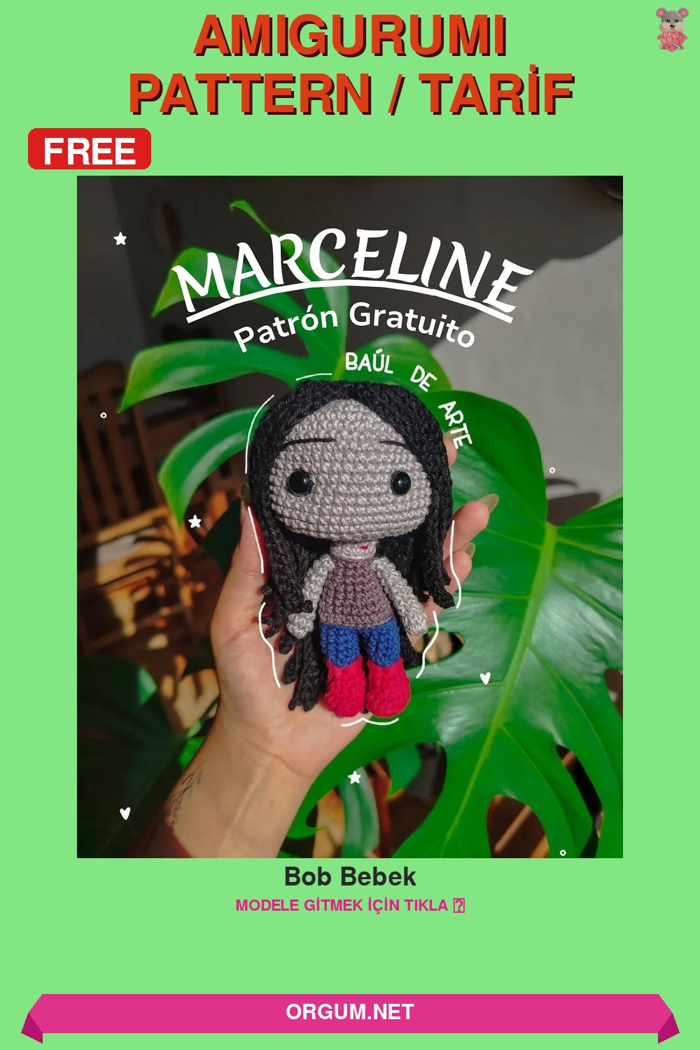 Bob Bebek Amigurumi Tarifi Pin