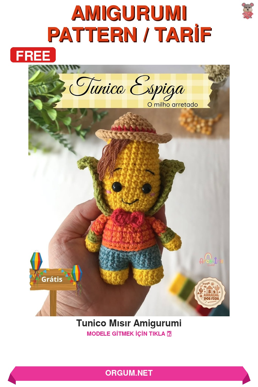 Tunico Mısır Amigurumi Amigurumi Tarifi Pin