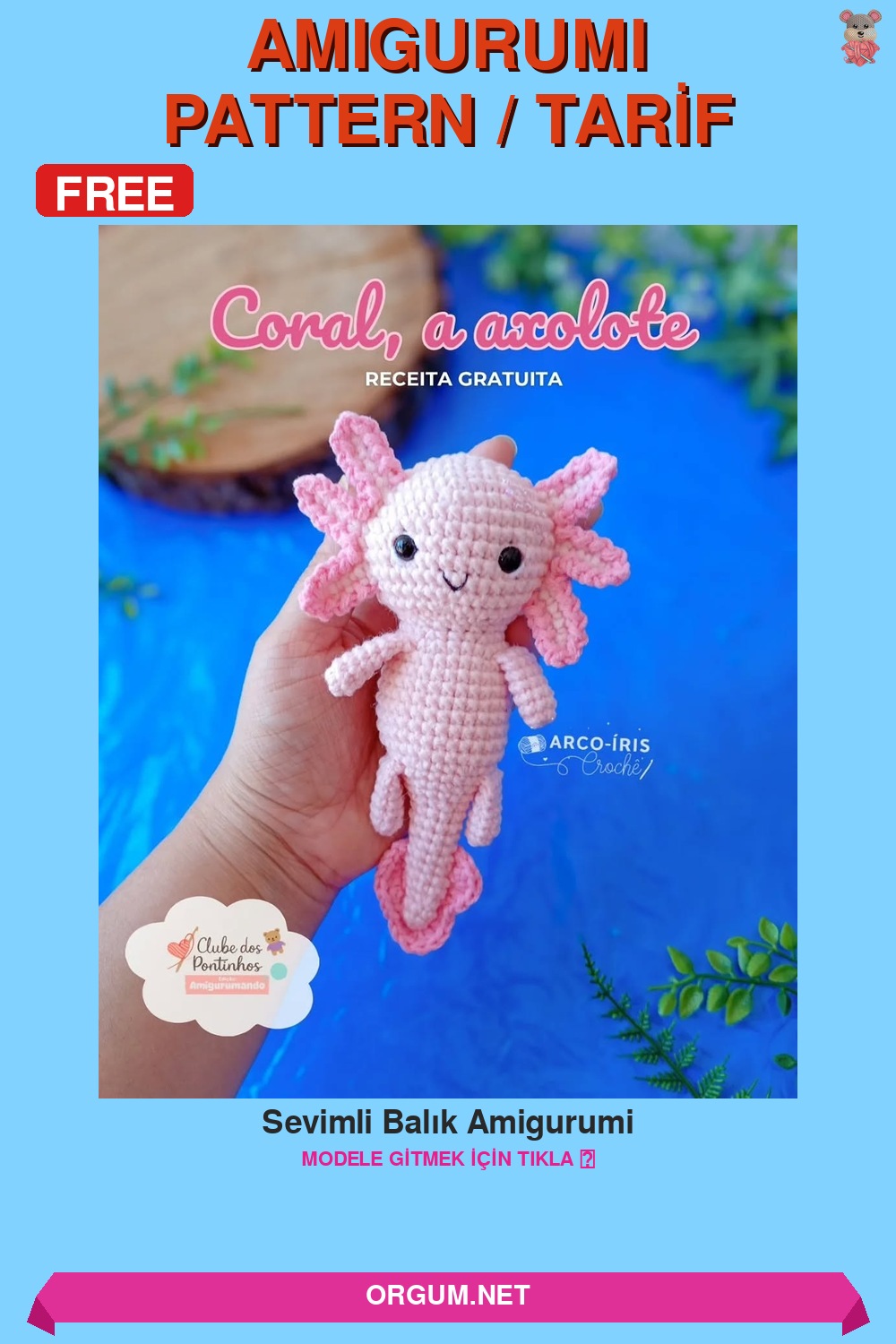 Sevimli Balık Amigurumi Amigurumi Tarifi Pin