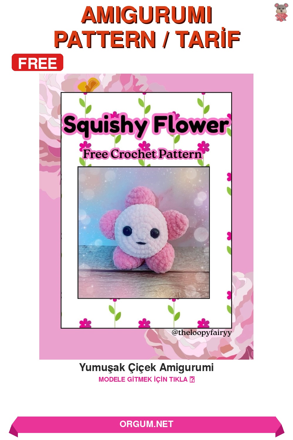 Yumuşak Çiçek Amigurumi Amigurumi Tarifi Pin